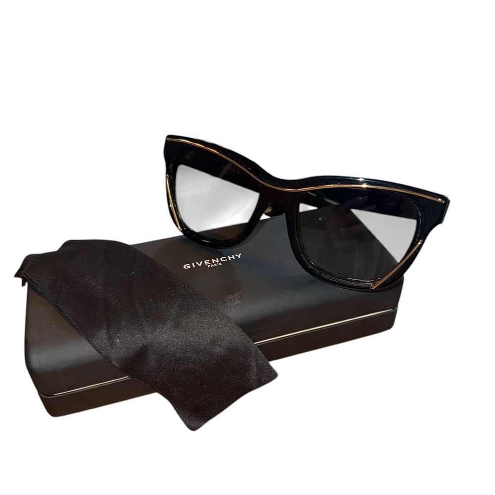 Givenchy Black & Gold trim Sunglasses! NWOT! Pristine!
